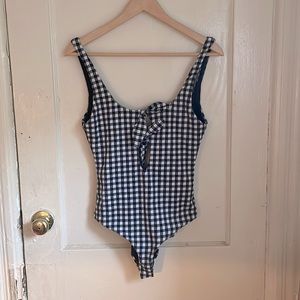 Mara Hoffman Gingham One Piece Swim Suit